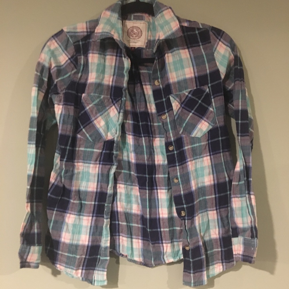 Comfy plaid top